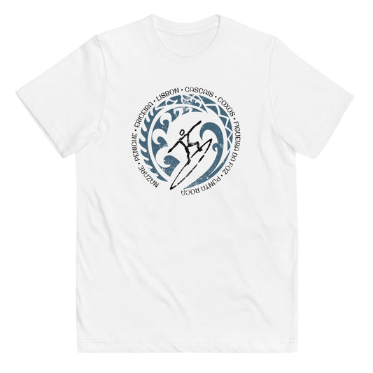 Cool Portugal Surf Surfing Fan Youth Jersey T-Shirt