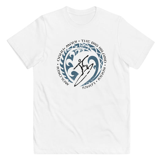 Cool Hawaiian Islands Surfer Surf Hawaii Surfing Fan Beach Youth Jersey T-Shirt