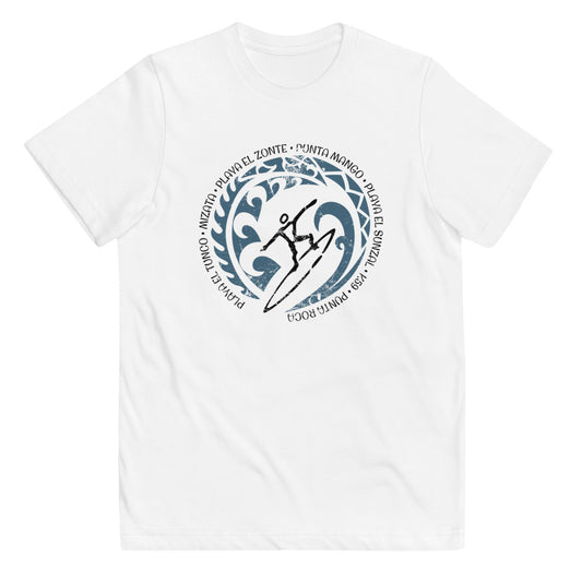 Cool El Salvador Surf Surfing Fan Youth Jersey T-Shirt