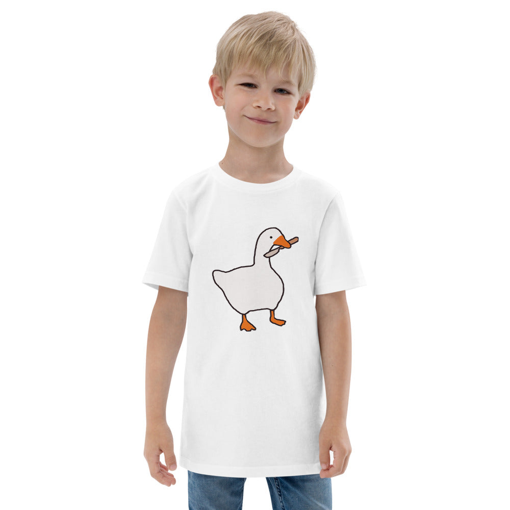 Funny Untitled Goose Gamer Video Game Fan Youth Jersey T-Shirt