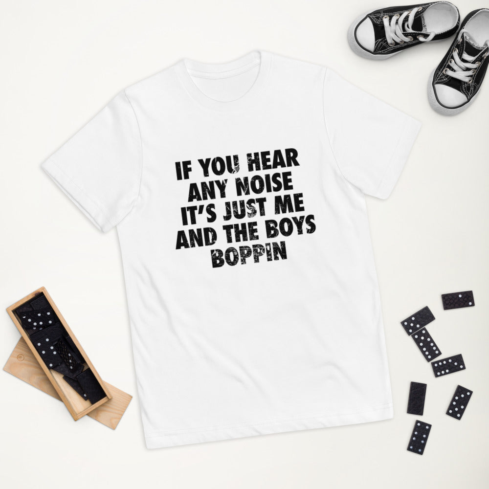 New York Baseball Fan Funny NY Boys Boppin Quote Youth Jersey T-Shirt