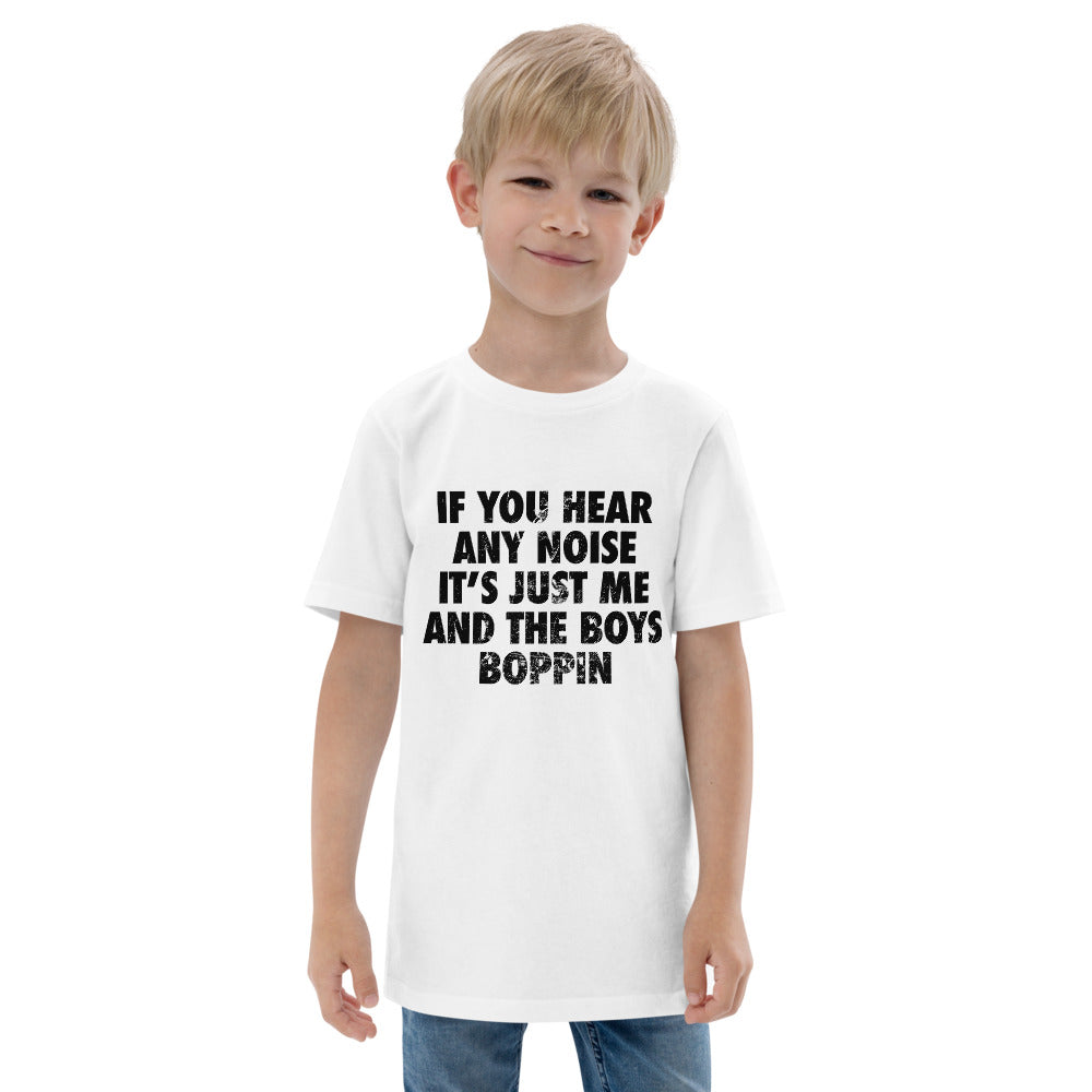 New York Baseball Fan Funny NY Boys Boppin Quote Youth Jersey T-Shirt