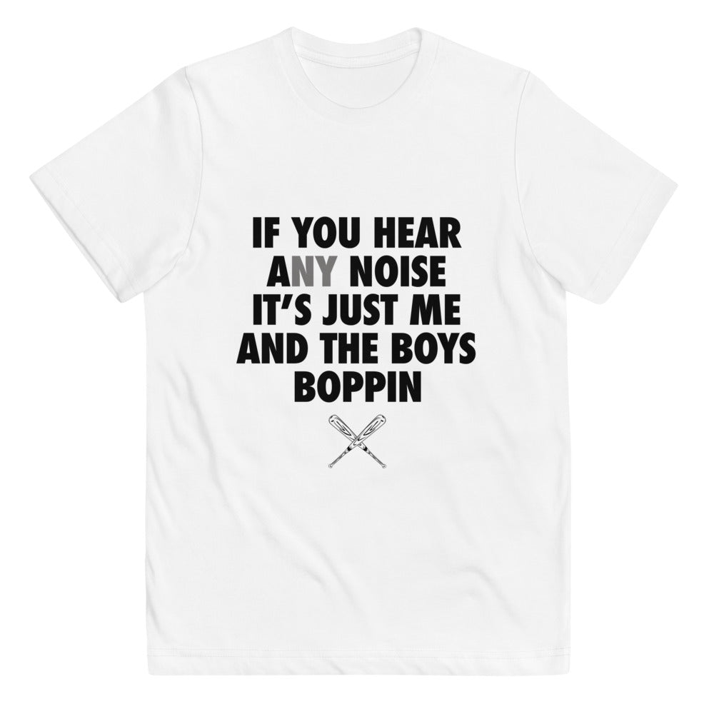New York Baseball Fan Funny Boys Boppin Quote NY Youth Jersey T-Shirt