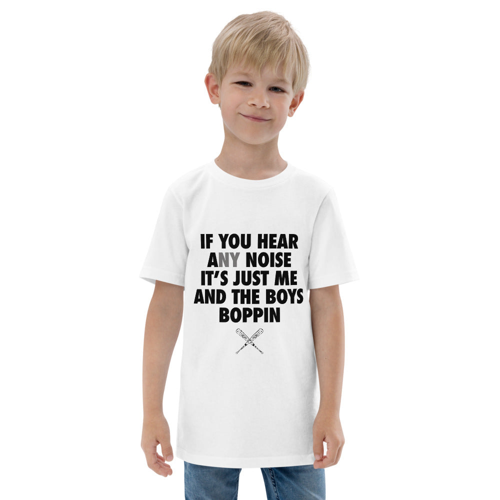 New York Baseball Fan Funny Boys Boppin Quote NY Youth Jersey T-Shirt