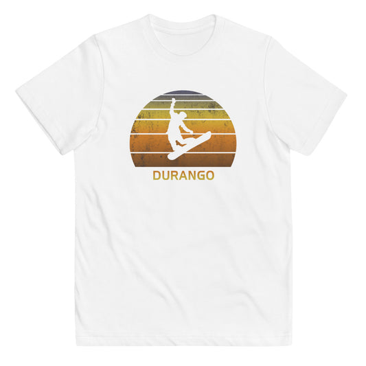Retro Durango Colorado Snowboarding Fan Youth Jersey T-Shirt