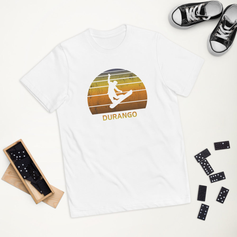 Retro Durango Colorado Snowboarding Fan Youth Jersey T-Shirt