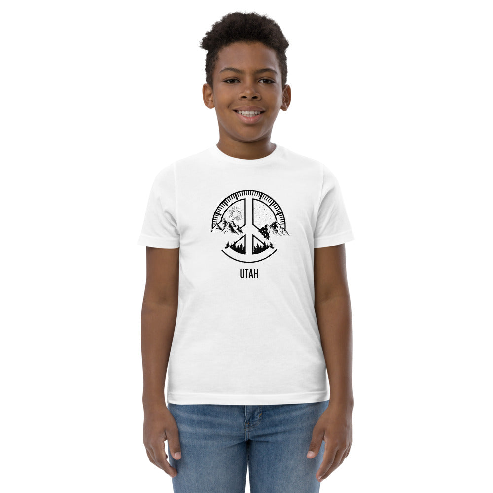 Utah Skiing Fan Snowboarding Camping Youth Jersey T-Shirt