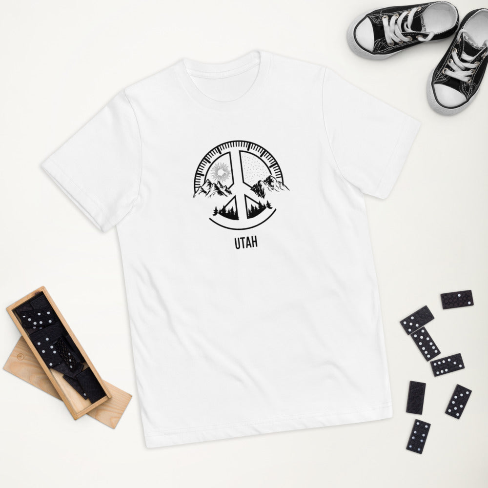 Utah Skiing Fan Snowboarding Camping Youth Jersey T-Shirt
