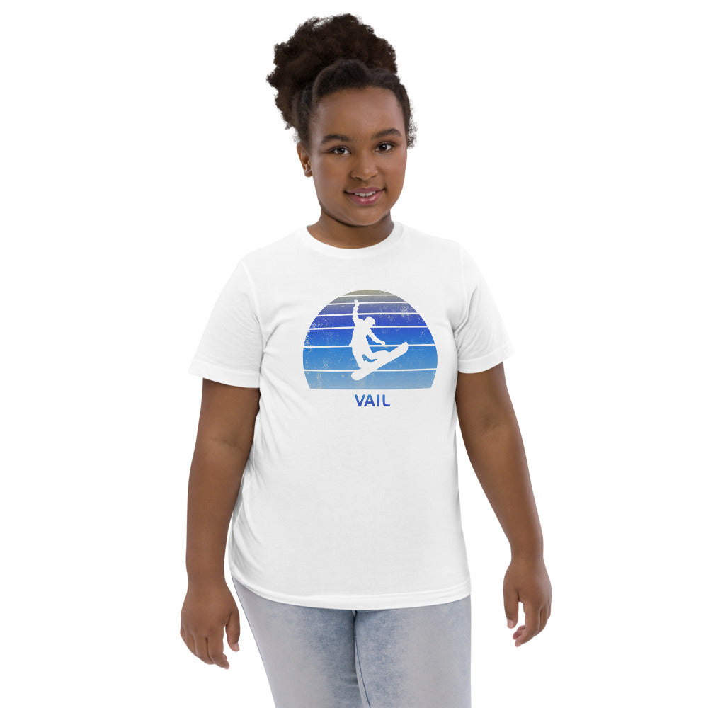 Retro Vail Colorado Snowboarding Fan Youth Jersey T-Shirt