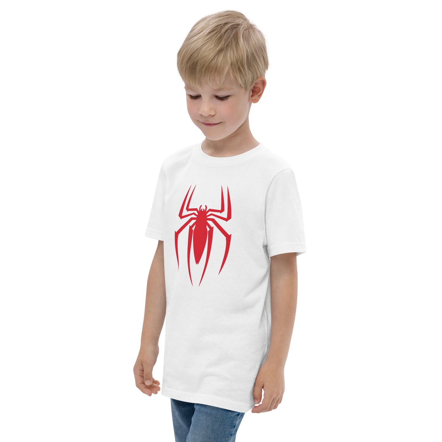 Cool Spider Graphic Novelty Print Fan Fun Kids Youth Jersey T-Shirt
