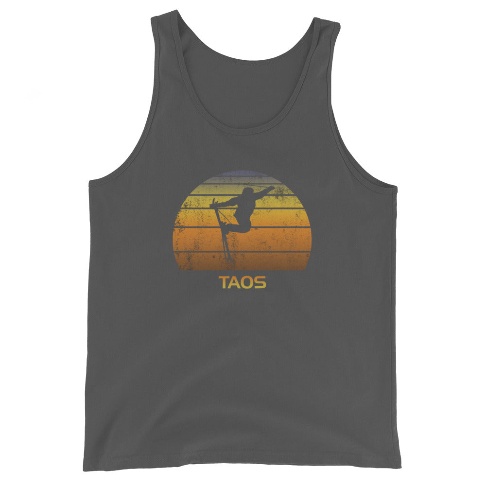 Retro Taos Ski Fan Skier Gift Skiing Sunset Vintage Sunrise Unisex Tank Top