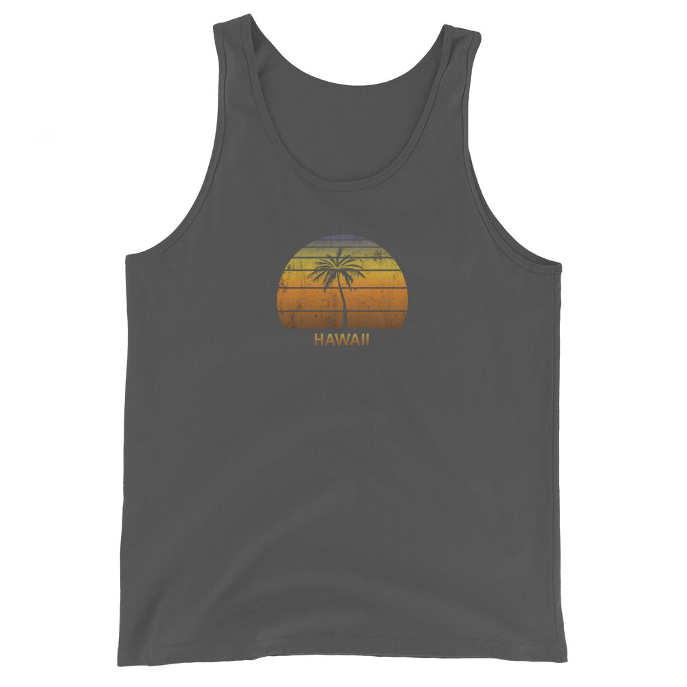 Retro Hawaii Vintage Sunset Beach Vacation Souvenir Unisex Tank Top