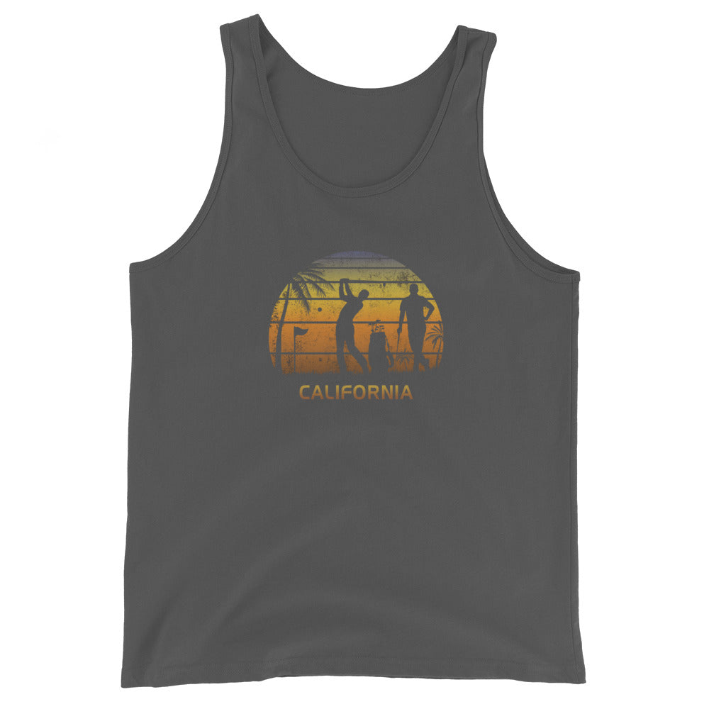 Retro California Golf Golfing Fan Golfer Gift Unisex Tank Top