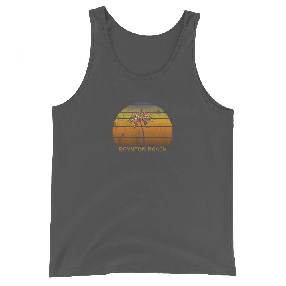 Retro Boynton Beach Florida Christmas Family Vacation Souvenir Unisex Tank Top