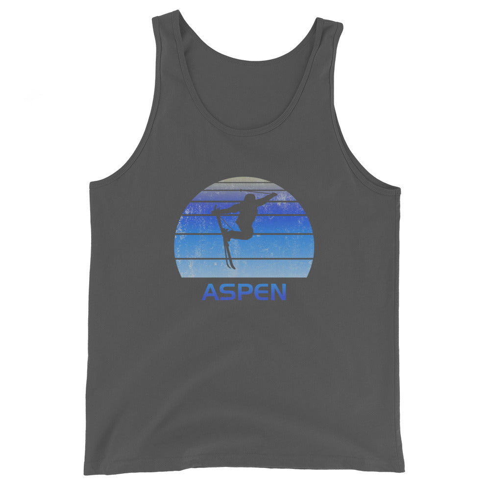 Retro Aspen Colorado Ski Fan Skier Gift Skiing Vintage Cool Unisex Tank Top