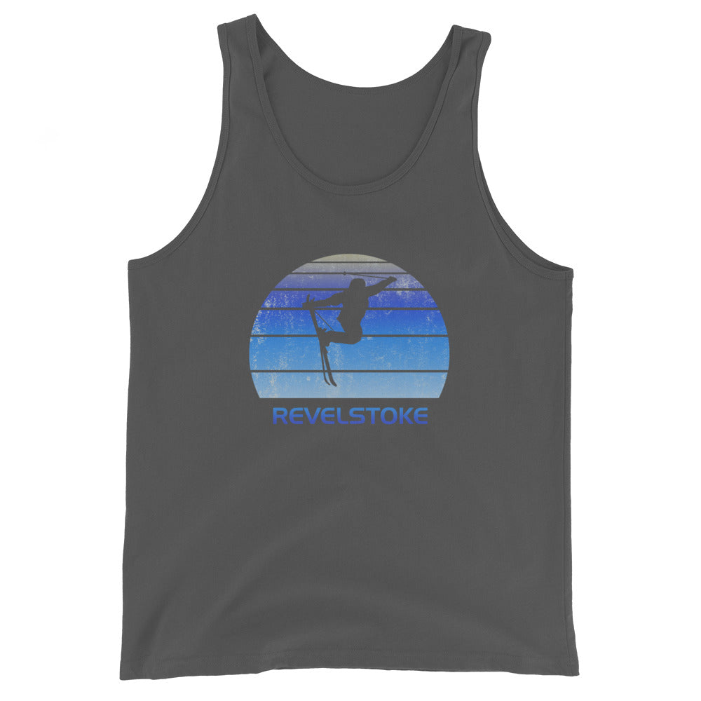 Retro Revelstoke Canada Ski Fan Skier Gift Skiing Vintage Cool Unisex Tank Top