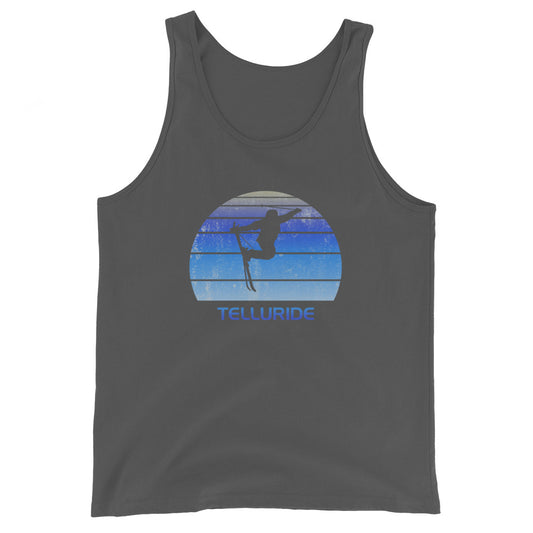 Retro Telluride Colorado Ski Fan Skier Gift Skiing Vintage Cool Unisex Tank Top