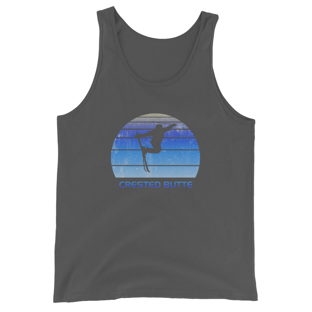 Retro Crested Butte Colorado Ski Fan Skier Gift Skiing Vintage Cool Unisex Tank Top