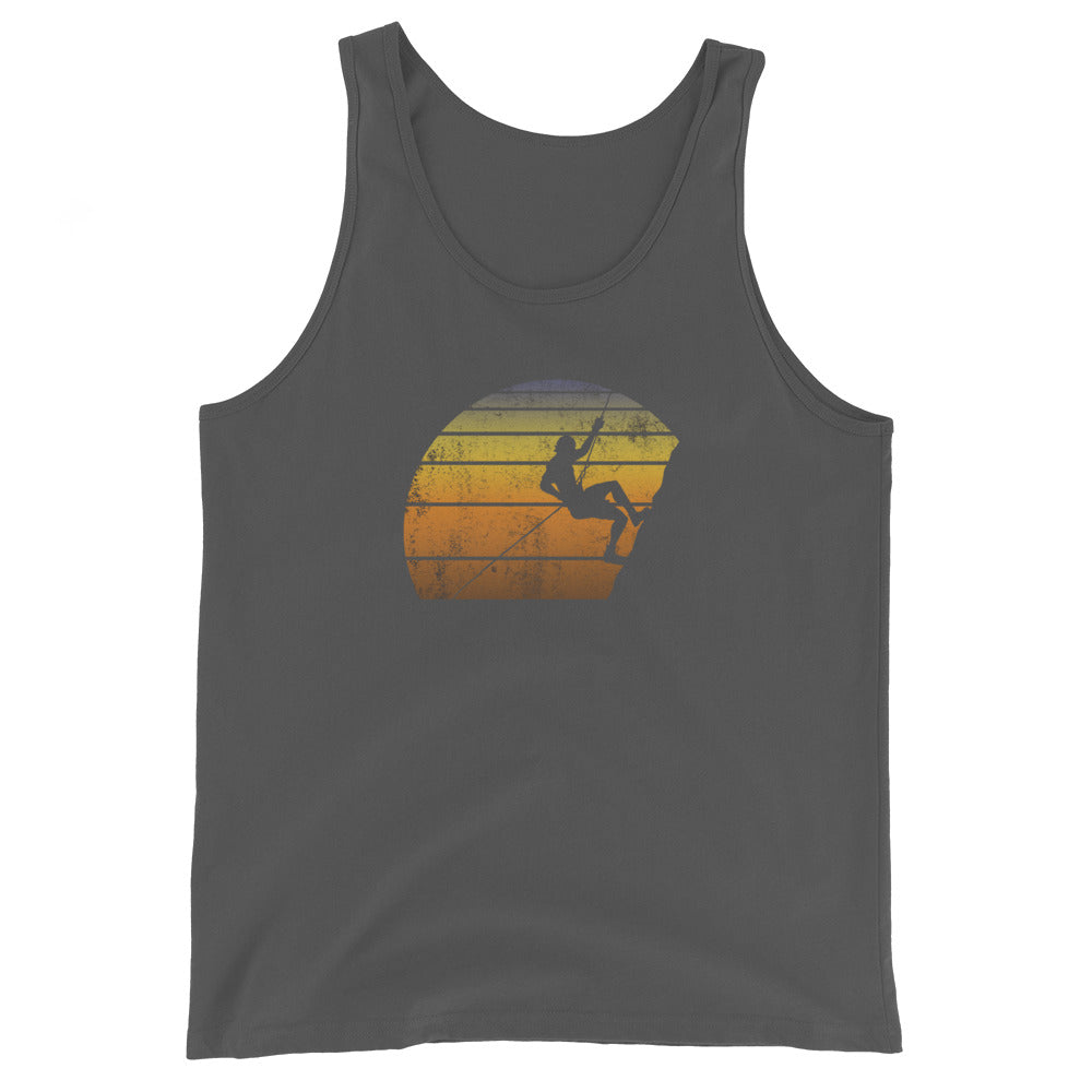 Retro Rock Climbing Fan Bouldering Climber Gift Unisex Tank Top