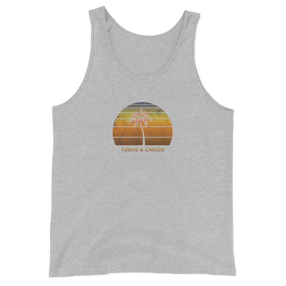 Retro Turks & Caicos Christmas Family Vacation Souvenir Unisex Tank Top