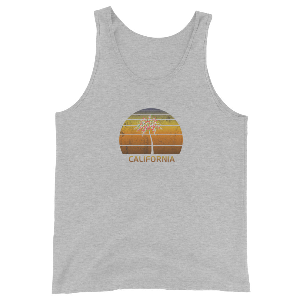 Retro California Christmas Family Vacation Souvenir Sunset Unisex Tank Top