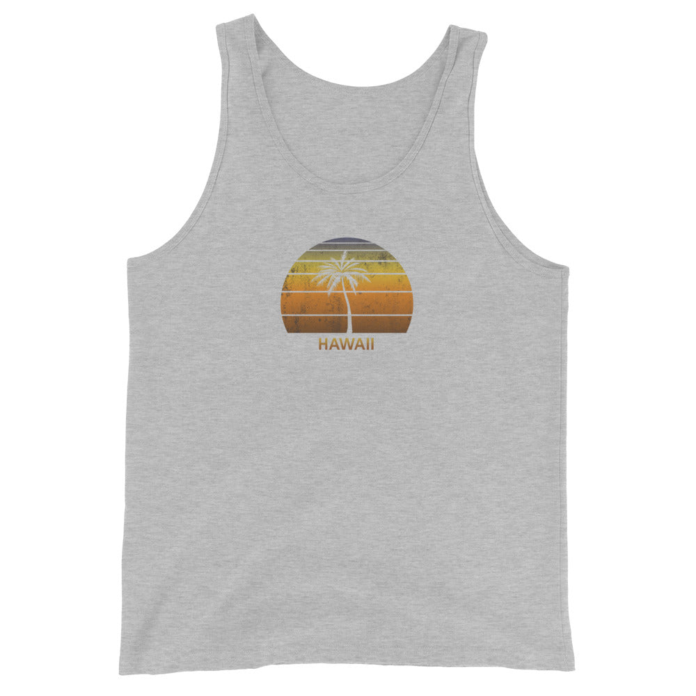 Retro Hawaii Vintage Sunset Beach Vacation Souvenir Unisex Tank Top