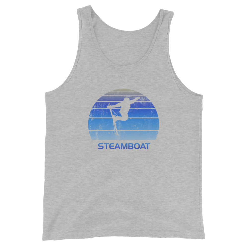 Retro Steamboat Colorado Ski Fan Skier Gift Skiing Vintage Cool Unisex Tank Top