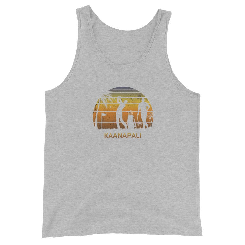 Retro Kaanapali Maui Hawaii Golf Golfing Fan Golfer Gift Unisex Tank Top