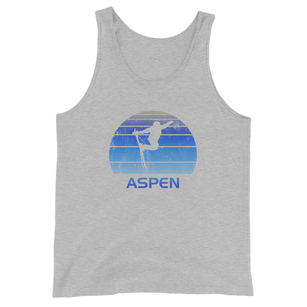 Retro Aspen Colorado Ski Fan Skier Gift Skiing Vintage Cool Unisex Tank Top