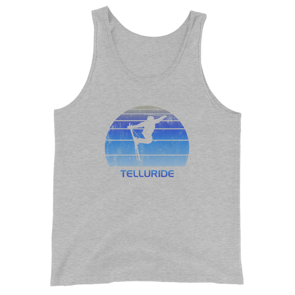 Retro Telluride Colorado Ski Fan Skier Gift Skiing Vintage Cool Unisex Tank Top