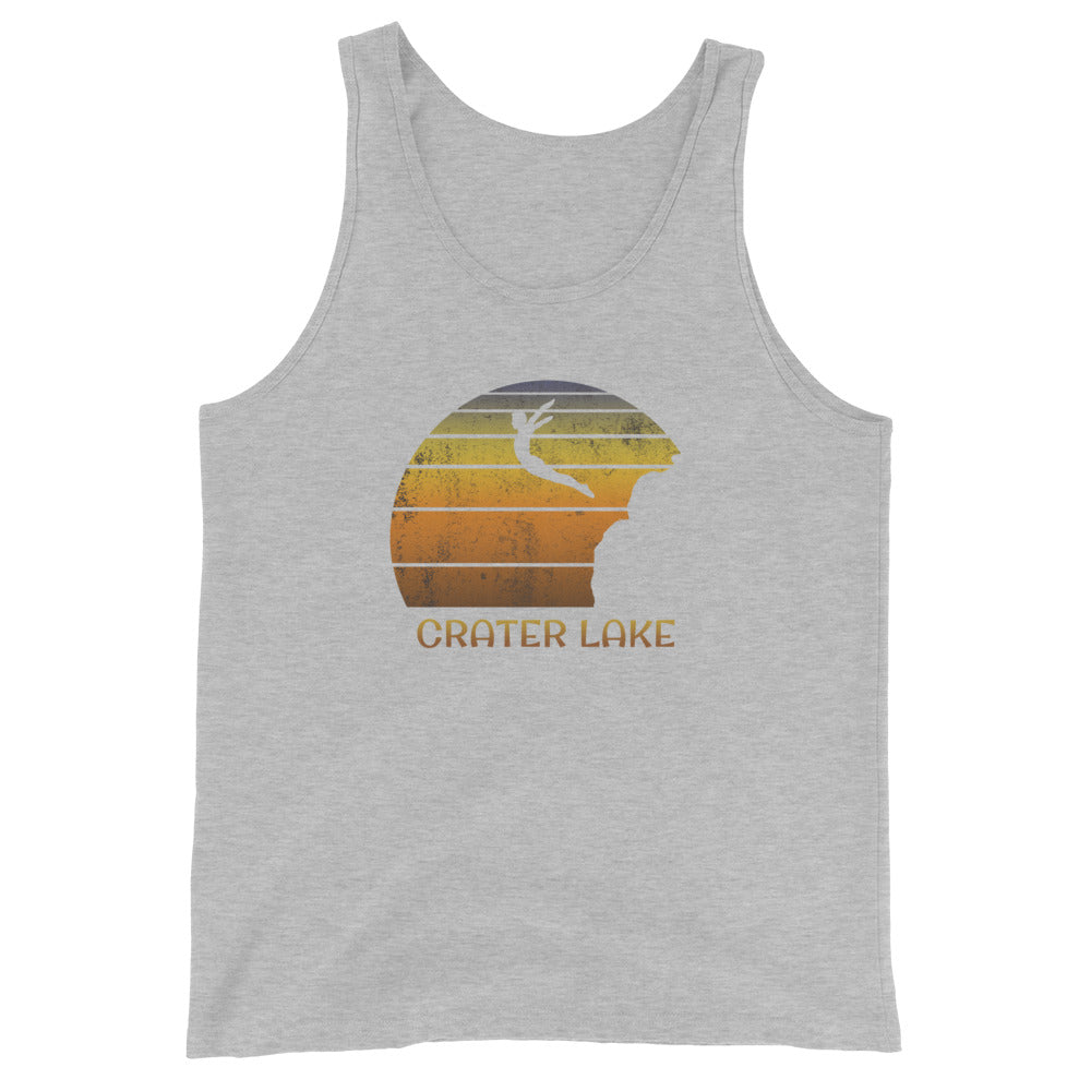 Cool Crater Lake Oregon Cliff Diving Fan Unisex Tank Top