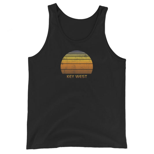 Retro Key West Florida Vintage Sunset Vacation Souvenir Unisex Tank Top