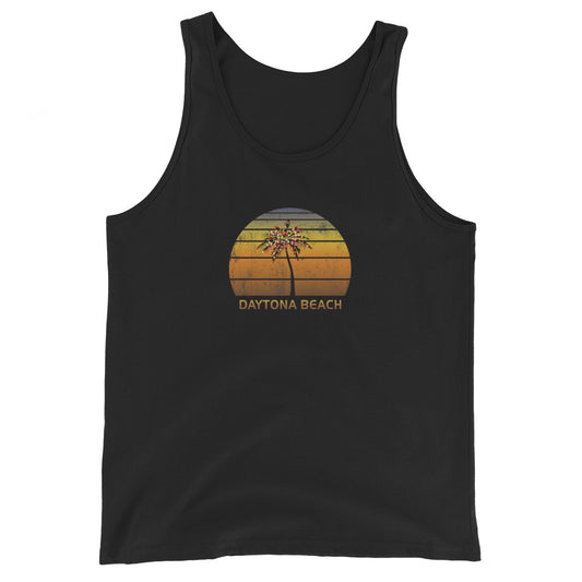 Retro Daytona Beach Florida Christmas Family Vacation Souvenir Unisex Tank Top