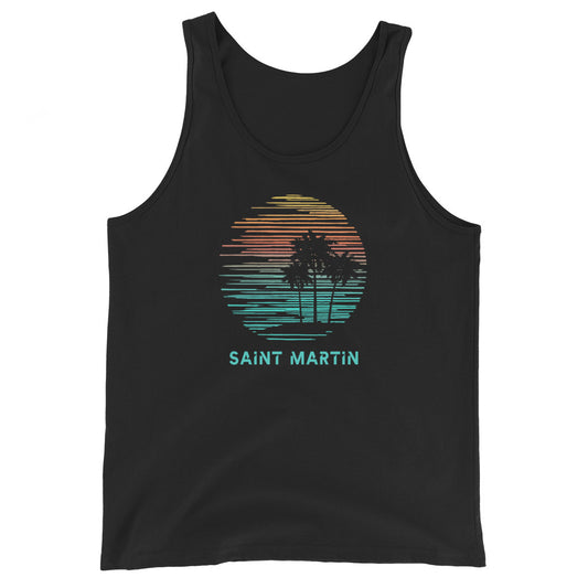 Saint Martin Cool Souvenir Vacation Artistic Unisex Tank Top