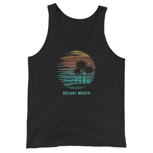 Delray Beach Florida Cool Souvenir Vacation Artistic Unisex Tank Top