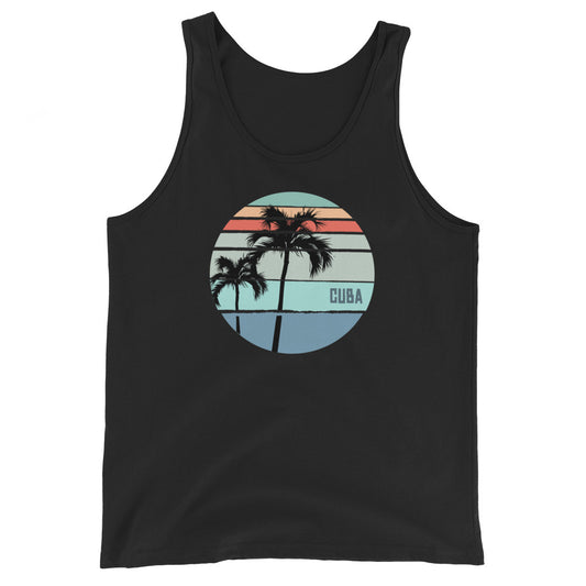 Cool Cuba Palm Tree Vacation Souvenir Artistic Unisex Tank Top