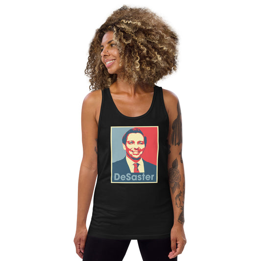 Funny Ron Desantis DeSaster Unisex Tank Top Political Democrats