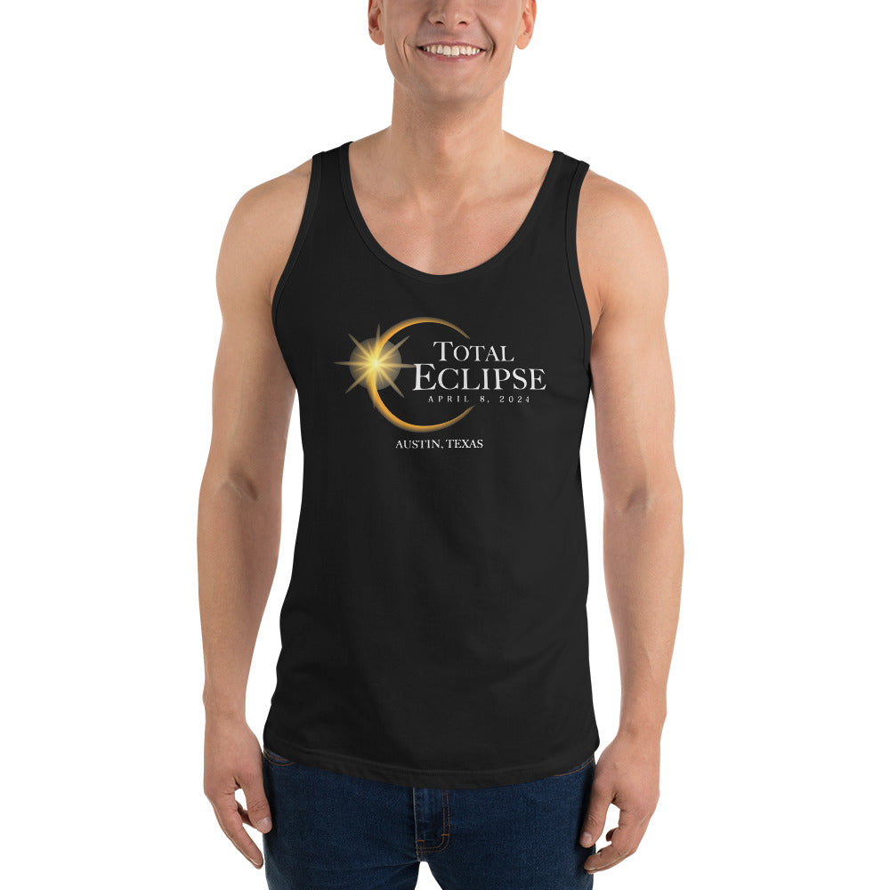 Austin Texas 2024 Eclipse Solar April 8 Souvenir Cool Unisex Tank Top