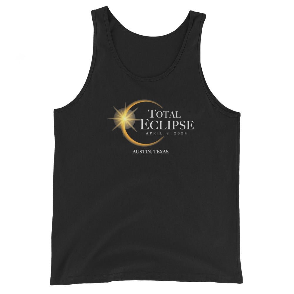 Austin Texas 2024 Eclipse Solar April 8 Souvenir Cool Unisex Tank Top