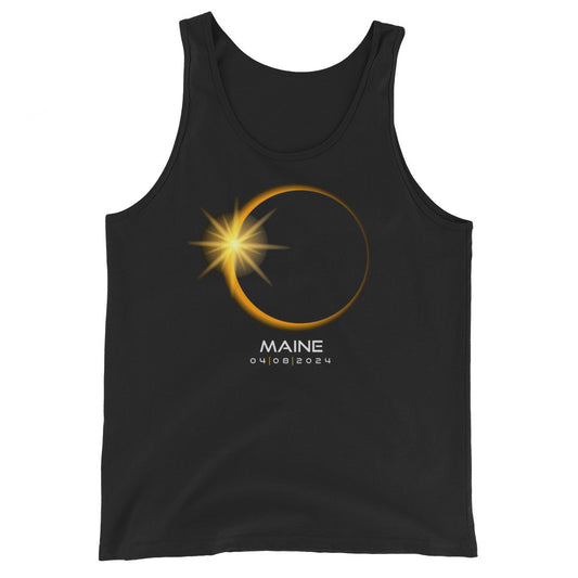 Maine 2024 Eclipse Souvenir April 8 Keepsake Solar Unisex Tank Top