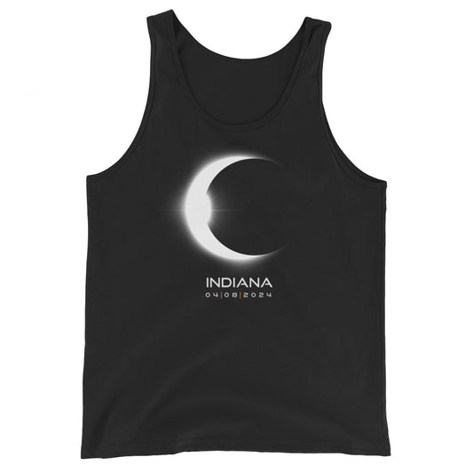 Indiana 2024 Eclipse Solar Souvenir April 8 Keepsake Unisex Tank Top