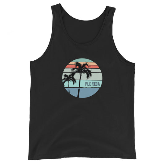 Cool Florida Palm Tree Vacation Souvenir Artistic Unisex Tank Top