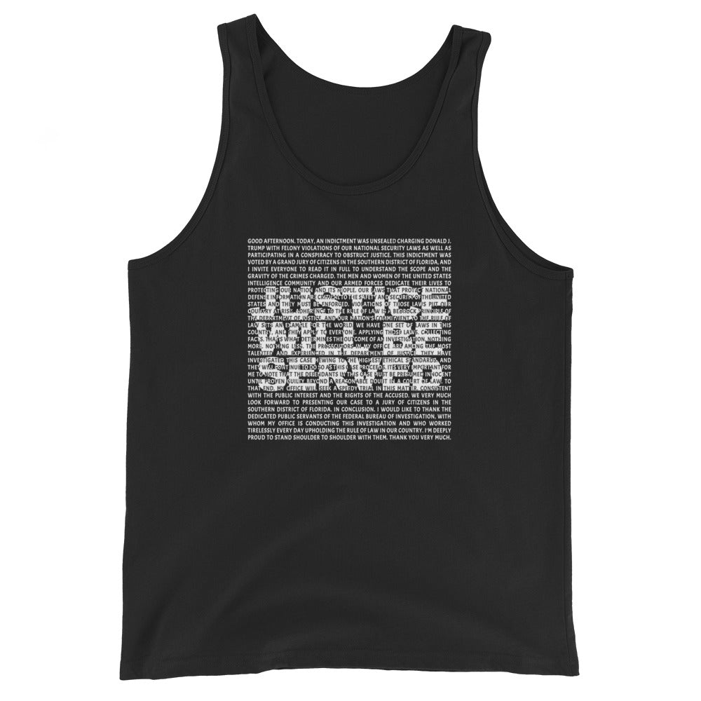 Jack Smith Unisex Tank Top Anti Trump Indictment Democrats Political