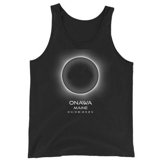 2024 Onawa Maine Eclipse Souvenir Memento April 8 Solar Unisex Tank Top