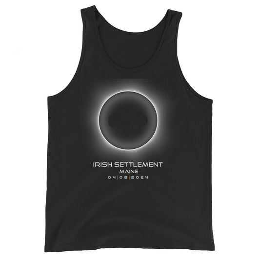 2024 Irish Settlement Maine Eclipse Souvenir Memento April 8 Solar Unisex Tank Top