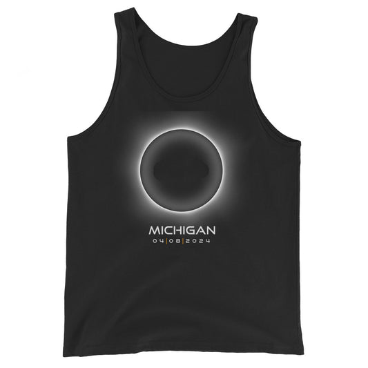 2024 Michigan Eclipse Souvenir Memento April 8 Solar Unisex Tank Top
