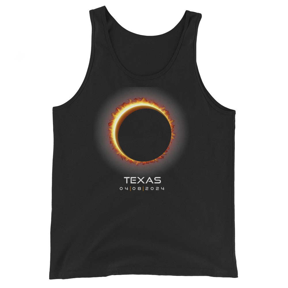 2024 Texas Eclipse Memento Souvenir April 8 Solar Unisex Tank Top