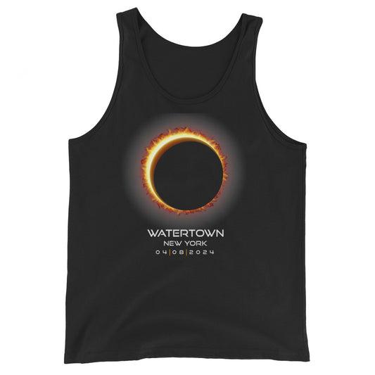 2024 Watertown New York Eclipse Memento Souvenir April 8 Solar Unisex Tank Top