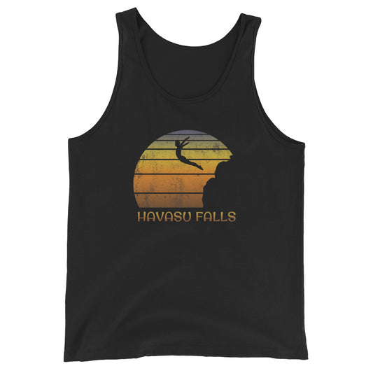 Cool Havasu Falls Arizona Cliff Diving Fan Unisex Tank Top