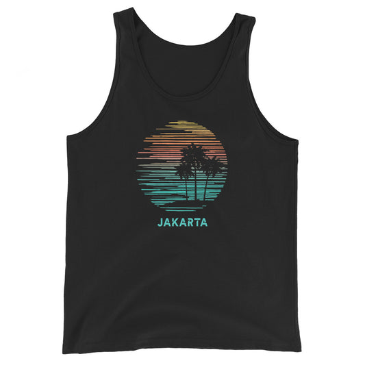 Jakarta Indonesia Cool Souvenir Vacation Artistic Unisex Tank Top